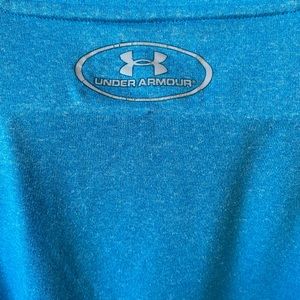XL Under Armour 1/4 Zip Heather Light Blue